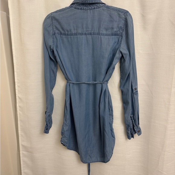 Blue Denim Shirt Dress Thyme Chambray Shirt Dress – Size XS - Picture 11 of 15